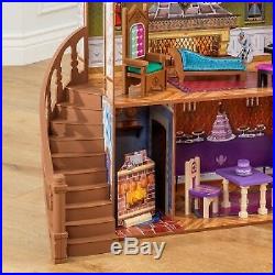 New Disney Frozen Arendelle Palace Dollhouse Wood Frozen Barbie For Girls Age 3+