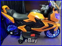 New LED 12V MOTORCYCLE KIDS RIDE ON ELECTRIC SPORTS BIKE GIRLS, BOYS power wheel