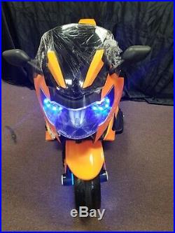 New LED 12V MOTORCYCLE KIDS RIDE ON Ninja SPORTS BIKE GIRLS, BOYS power wheel ora