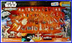 New STAR WARS MicroMachines TOYSRUS 48 Total Figures & Vehicles Set EPIC BATTLES