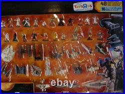 New STAR WARS MicroMachines TOYSRUS 48 Total Figures & Vehicles Set EPIC BATTLES