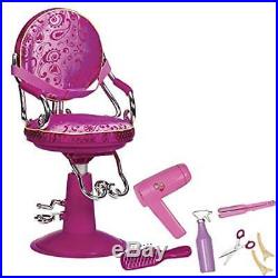Our Generation Toy Salon Chair, Pink Ages3+ Hair Clip For 18Doll American Girl