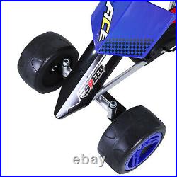 Pedal Go Karting Cart Kart Car Toy for Toddler Children Boys and Girls Blue