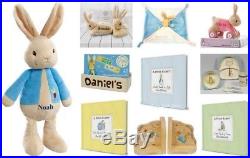 Personalised PETER RABBIT Gift Ideas For NEW BORN Baby Boy GIRLS CHRISTENING