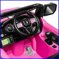 Pink Electric Car For Kids Girls Ride on Car Truck 12V Remote 3 Speed LED Light