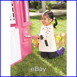 Pink Playhouse For Little Girls Princess Cottage House Portable Indoor Outdoor