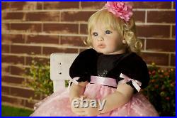 Pinky Reborn Toddler 24inch Real Life Size Reborn Baby Dolls Adorable Girls Toys