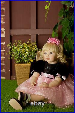 Pinky Reborn Toddler 24inch Real Life Size Reborn Baby Dolls Adorable Girls Toys