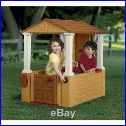 Plastic Playhouse for Kids Toddler Outdoor Backyard Play Games Boys and Girls
