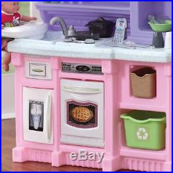 Play Kitchen Set For Kids with Accessories Food Dishes Girls Toddlers Toys Pretend