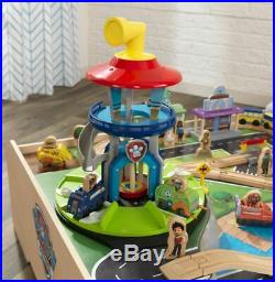 Play Table For Boys Toddler Kids Paw Patrol Toy Playset Town Vehicles Train Set
