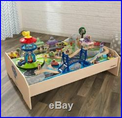 Play Table For Boys Toddler Kids Paw Patrol Toy Playset Town Vehicles Train Set