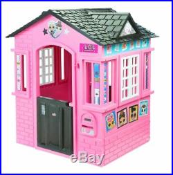 Playhouse For Girls House Play Kids Backyard Outdoor Indoor Toddler Cottage Pink