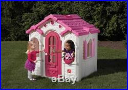 Playhouse For Girls Kids Outdoor Play House Kitchen Toddlers Cottage Pretend Toy