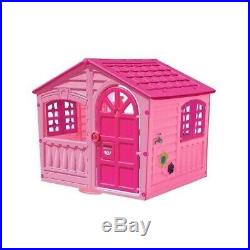 Playhouse For Kids Outdoor Children Toddler Yard Indoor Girls Cottage Hut Pink