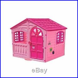 Playhouse For Kids Outdoor Children Toddler Yard Indoor Girls Cottage Hut Pink