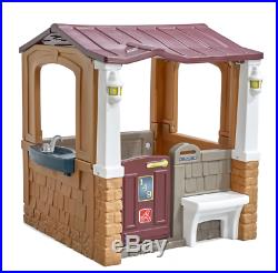 Playhouse For Kids Outdoor Plastic Toddlers Play House Boys Girls Fun Yard Toys
