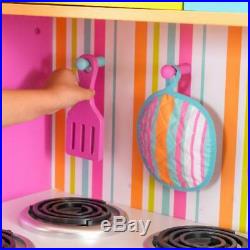 Playset Kitchen Toy Cookware Children Cooking Food Pretend Kids Girls Play Toys