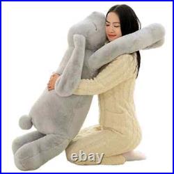 Plush Bunny Toy 90cm-120cm Soft Cartoon Big Long Ear Rabbit Stuffed Pillow Girl