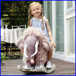 - Plush Rocking Horse, Mammoth Rocker, Stuffed Rocker Toy for Child 1-3 Year