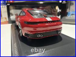 Porsche 911 Carrera 4S 2019 red in 1/18 scale by Minichamps New 1 of 600