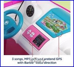 Power Wheels Barbie Dream Camper Car Girls' Toy Holiday Gift for Kids with Sound