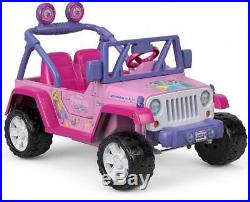 Power Wheels Disney Princess Jeep Wrangler 12V 5 mph Gift for Girls Kids Pink