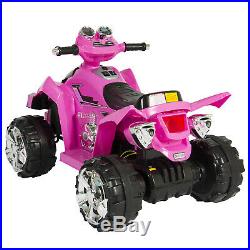 Power Wheels For Girls 12V Kids Battery Powered Electric 4-Wheeler Quad ATV Pink