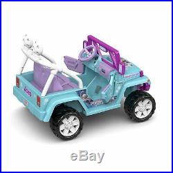 Power Wheels For Girls 12v Frozen Jeep For Kids Ride On Toys For Girls Age 3-7