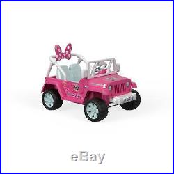 Power Wheels For Girls Jeep Kids Motorized Vehicles Minnie Mouse Car Ride On 12v
