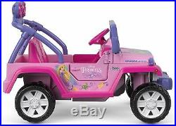 Power Wheels For Girls Jeep Wrangler Princess Motorized Vehicles Car Ride On 12V