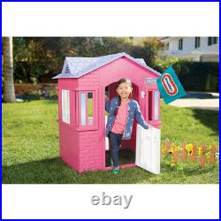 Princess Cottage Toy Playhouse Girls Toddlers Kids Pretend Pink Little Tikes New