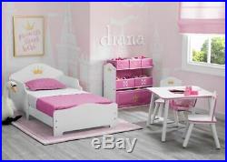 Princess Crown Multi Bin Toy Storage Pink Children Kids Organizer Space Saver