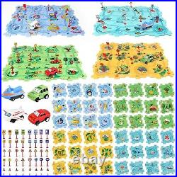 Puzzle Racer Kids Car Track Set, Kids Toys Boys 3-5, Toys for 2 3 4 5 6 Year