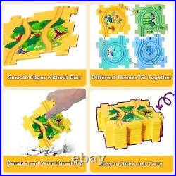 Puzzle Racer Kids Car Track Set, Kids Toys Boys 3-5, Toys for 2 3 4 5 6 Year