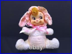 Rare Rushton Rabbit girl rubber face plush toy doll stuffed animal