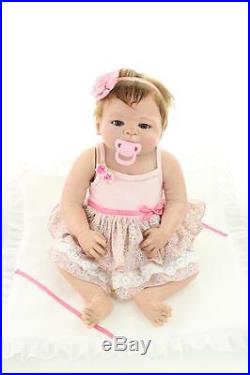 Real Life Girl Doll Lifelike Silicone Reborn Baby Waterproof Toys Gifts for Kids