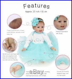 Realistic 22 Girls Twins Reborn Baby Doll Silicone Handmade Girl Boy Gifts Toys