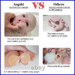 Realistic Reborn Baby Doll 100% Full Silicone Toys for Kids Birthday XMAS Gifts