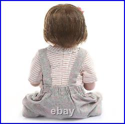 Reborn Baby Doll Newborn Twins Rooted Hair Finished Gift Toy Girl Realistic 20'