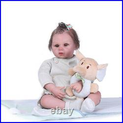 Reborn Dolls 20 Soft Silicone Newborn Baby Girl Handmade Realistic Dolls Toys