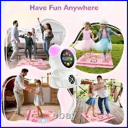 Rechargeable Dance Mat Toys for Girls, Light Up Dance Pad with Wireless Bluet