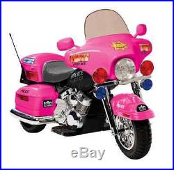 Riding Motorcycles For Kids Girls Electric Hot Pink Police Mini Battery Ride On