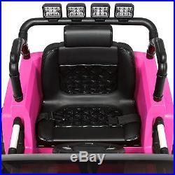 Riding Toys For Girls Kids Ride On Truck Car 12V Remote Control 3 Speed LED Pink
