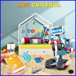 Robot Building Block Toys for Kids, Remote and APP Controlled Boys Girls Gift