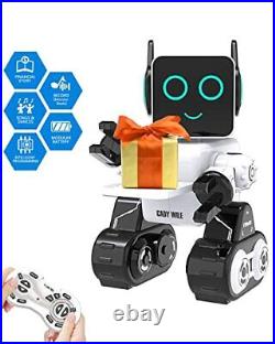 Robot Toy for Kids, Smart RC Robots for Kids with Touch and Sound White