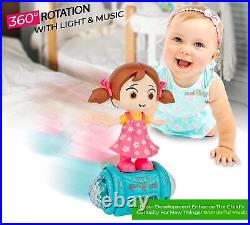Rotating Musical Dancing Girl with 5D Light & Musical Sound play activity toys