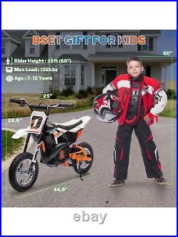 SEGMART 24V Electric Dirt Bike, Boys & Girls Ride On Electric Motocross Bike
