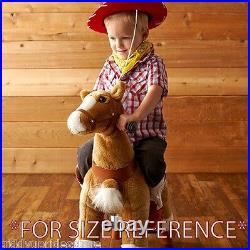 SMALL GiddyUp Ride Horse RideOn BROWN/WHITE Ages 2-5 Boys/Girls 01E USA SHIPPER