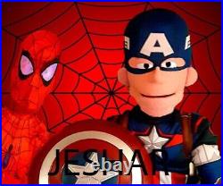 SPECIAL Muppet-Style Captain America Ventriloquist Professional Puppet